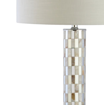 Liam 63.5" Seashell Mosaic LED Floor Lamp - JONATHAN Y